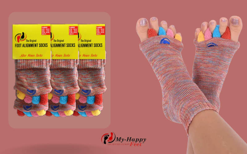 Person wearing My-Happy Feet Socks